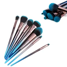 New Arrival 7PCS Gradient Color Handle Makeup Brushes Set Cosmetics Tools Make Up Brush Foundation Blusher Eye shadow Brush