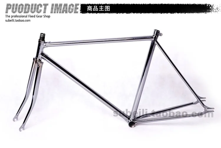 Flash Deal 52cm fixed gear bike frame   track bike frame road bicycle frame plated steel frame 18 Flash Deal 52cm fixed gear bike frame   track bike frame road bicycle frame plated steel frame 18