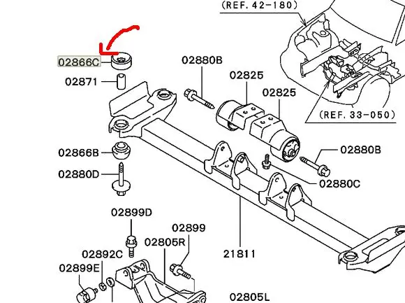 Один комплект одежды, 8 шт. двигателя rr крепления втулка для Mitsubishi PAJERO/MONTERO 2000-2006/PAJERO/MONTERO IO 1999-2007/SPACE GEAR L400