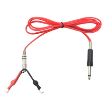 Новое поступление Съемный RCA для зажима шнур входной преобразователь для мощность машина для татуировок пистолет Стандартный Phono-Plug Прямая