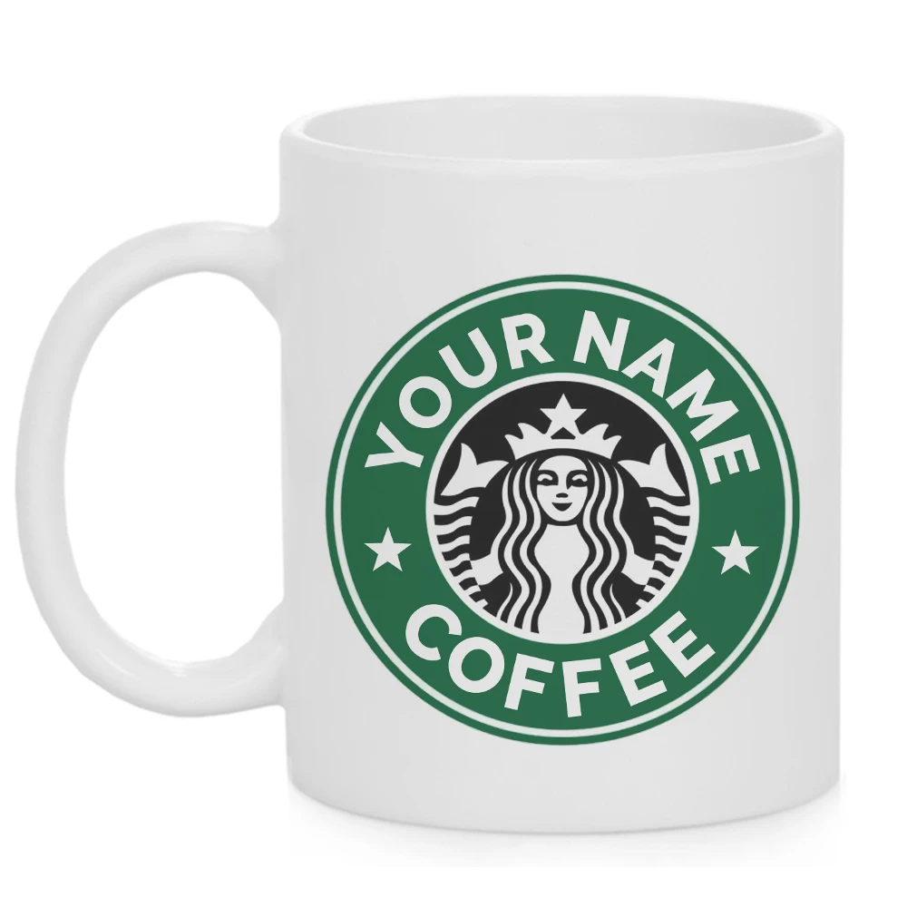 Пользовательское имя кружка 11oz 330 мл, из белой керамики классический Кофе чашка индивидуальный классный дизайн Чай кружка печати изготовленным на заказ логосом