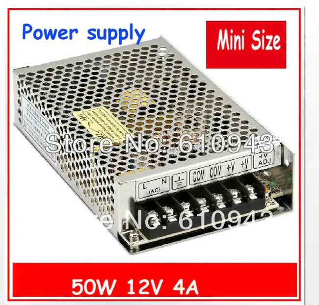 

Free shipping MS-50W-12V Switching power supply 12VDC 4A