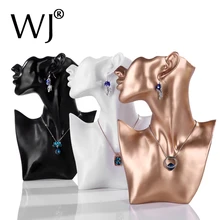 2016 New 11 Necklace Chain Jewelry Display Stand Bust Decor Figure Mannequin Model Earrings Holder Organizer