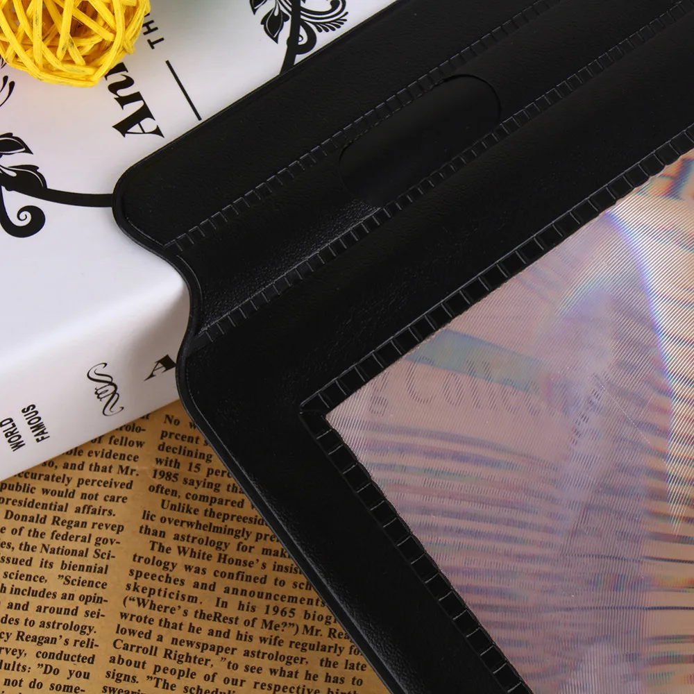 Увеличительное стекло для чтения книг большой размер A4 полный лист объектив 3x