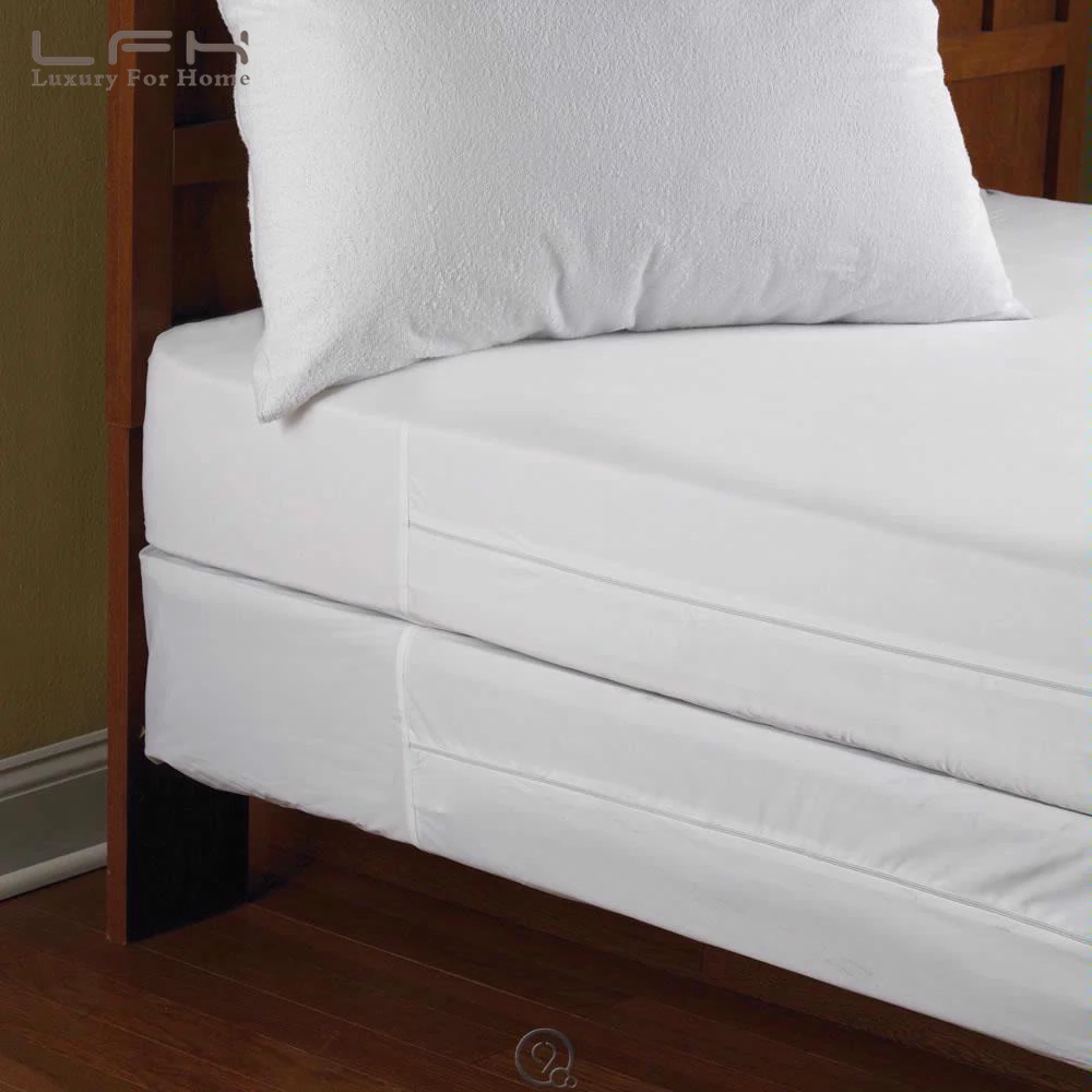 الملك سستة غطاء مرتبة الملك حجم فراش مقاوم للماء حامي ل السرير مربع الربيع ورقة فراش فنادق سستة السرير غطاء مراتب مضاد للماء عالي الجودة