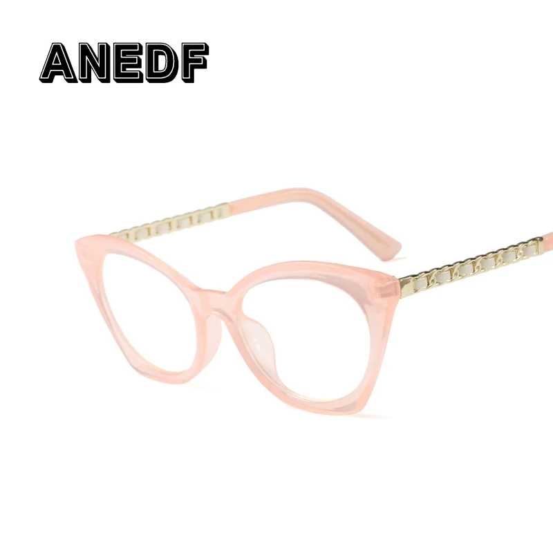 ANEDF 2018 модные оправы для очков кошачий глаз женские брендовые дизайнерские белые