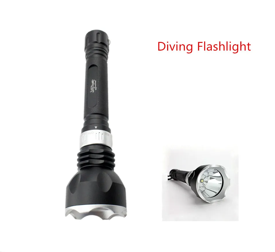 Diving Flashlight XM T6 LED Submarine Light Scuba Safety Lights