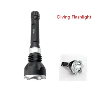 

Diving Flashlight XM-T6 LED Submarine Light Scuba Safety Lights Waterproof Underwater Torch for Outdoor Under water Sports