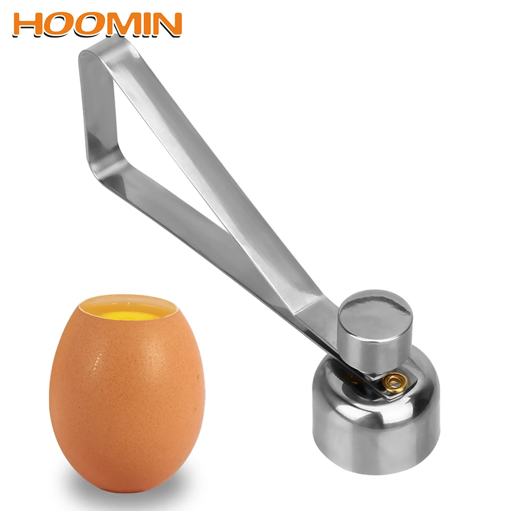 HOOMIN Stainless Steel Egg Opener Egg Scissors Egg Cutter Topper Shell Cracker Cooking Tools