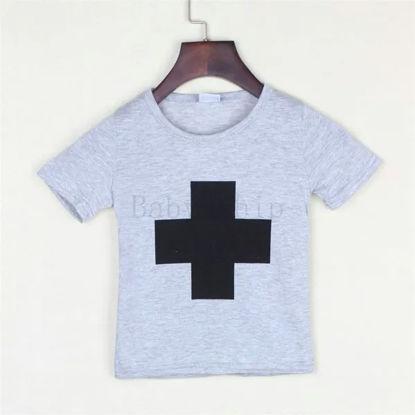 Wholesale Summer Children's Tops & Tees Clothing European Style Cross Patch Boys Girls T-shirt Short Sleeve Shirt for Children5