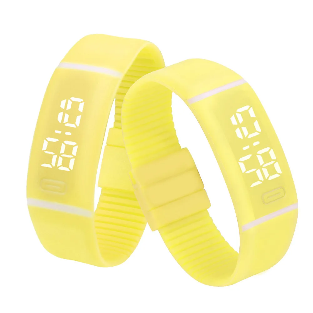 Горячие Маркетинг Новая мода Для мужчин Для женщин наручные резиновые светодиодные часы Дата спортивный Браслет цифровой наручные часы relogio reloj