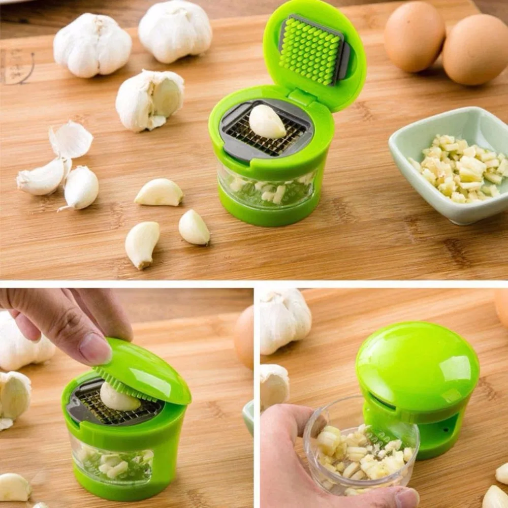 Kitchen Mini Garlic Press Presser Onion Chopper Cutter Mincer Slicer Dicer Grater Vegetable