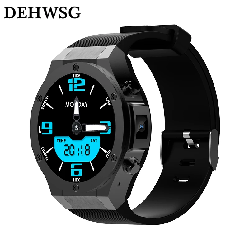 Сердечного ритма трекер GPS SmartWatch Android 5.1 телефон MTK6580 1 ГБ/16 ГБ с WI-FI SIM 5mp Камера smart часы для IOS Android