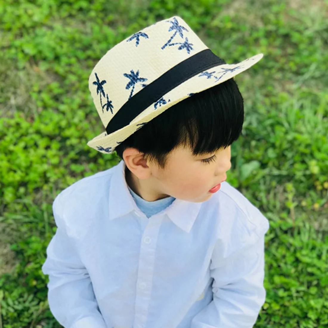 

Straw Sun Hat For Men Summer Sweet Retro Kid Straw Hats Beach Boy Sun Hats Travel Hat