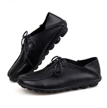 women genuine leather shoes fashion single super-soft women flats mother shoes zapatos mujer solf loafers women shoes