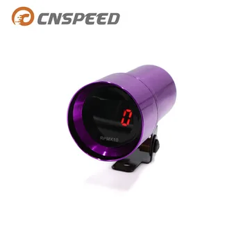 

CNSPEED 37mm auto car automatic tachometer Red digital LED meter speed motor DGT8105P digital display tachometer YC100150