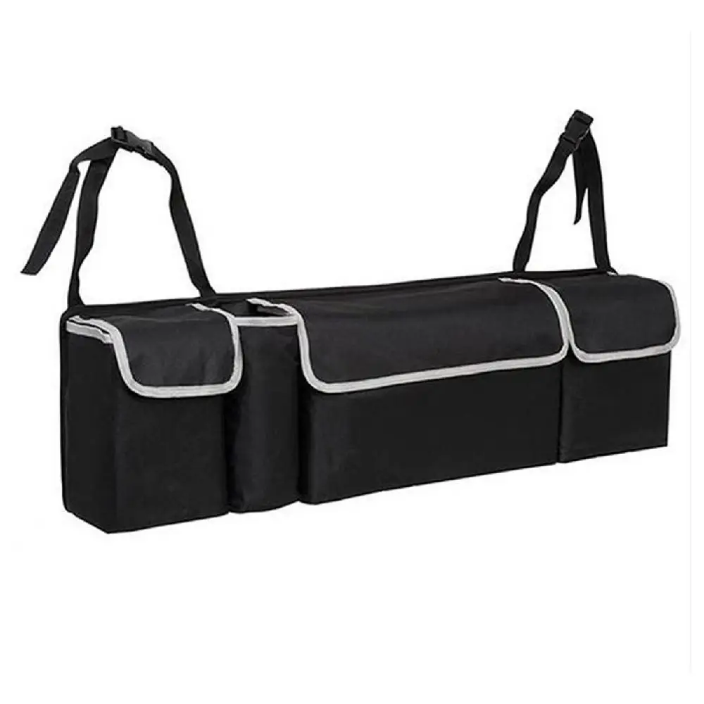 Partol Multi-Use Oxford Car Seat Back Organizers Storage Bag For Interior Accessories Solid Backboard And Front Center Pocket | Автомобили