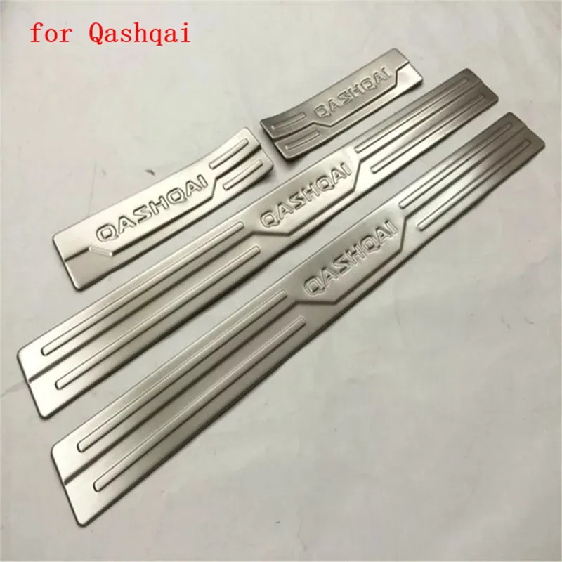 

4PCS Stainless Steel Door Sill Scuff Plate Guard Stainless Door Sill For Nissan Qashqai J11 2016-2018 Car Styling