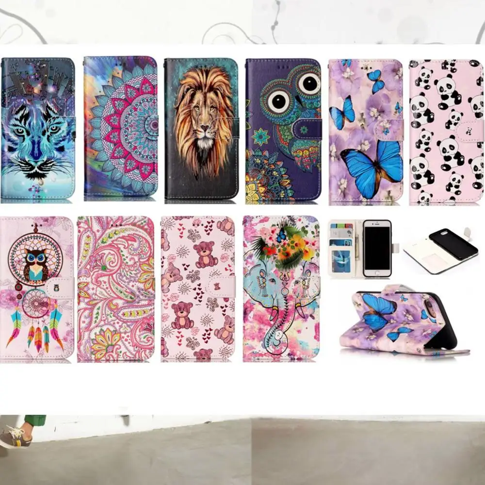 

Luxury Emboss pattern 3 bank card slots wallet holster phone case for Samsung Galaxy S8 9 10 note plus Multi-function phone case