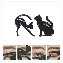 1 Набор для женщин кошачья линия подводка для глаз трафареты DIY Pro шаблон для глаз Shaper модель легко наносить макияж инструмент