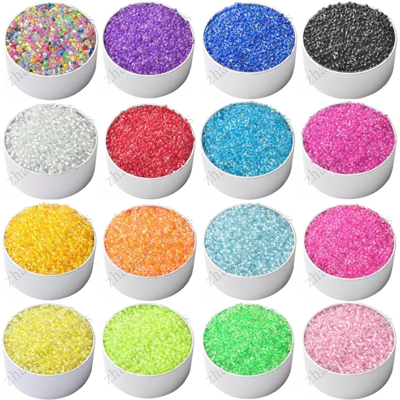 

LNRRABC 2MM 1000 Pcs DIY/Handmade Round Czech Crystal Glass Spacer Loose Seed Beads Jewelry Findings Jewelry making