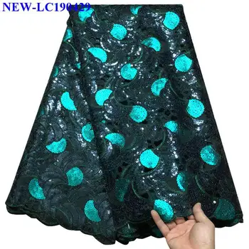 

African Tulle Lace Fabric French Sequins Organza Lace Fabric High Quality African Sequin Lace Fabric For a wedding dress XNS01
