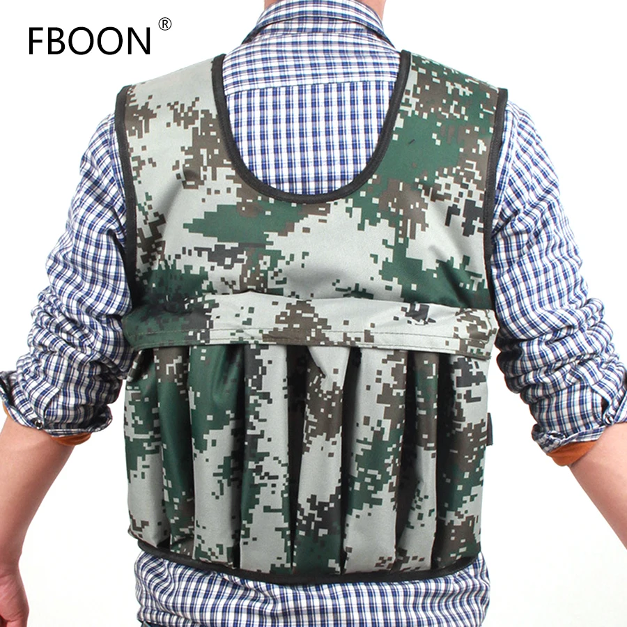 FBOON Boxing Training Loading Weighted Vest Adjustable Fitness Exercise