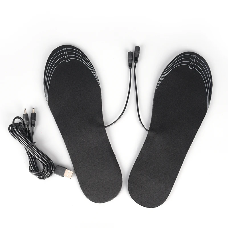 

1Pair USB Heated Insoles Rechargeable Electric Battery Warmer Shoes Heater Winter Keep Warm Electrically Thermal Insole