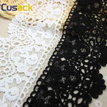 2 ярда 8,5 см белый черный кружево отделка аппликация полиэстер/хлопок костюм отделка ленты домашний текстиль кружевная ткань для шитья