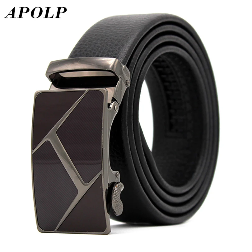 APOLP 2017 New Brand Men's Fashion H Belts For Men Real Leather Belt