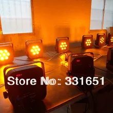 10 шт./лот Горячая диджей, мигающий свет светодиодный Par горшок света 7x15 Вт RGBAW 5IN1 5/9 Каналы DMX512