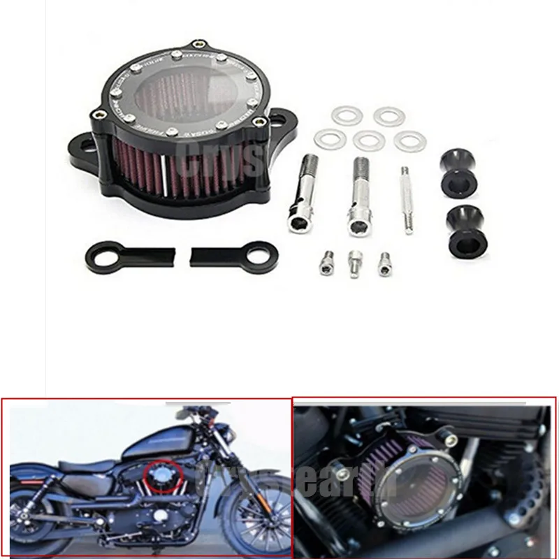 Motorcycle Air Cleanser Intake Filter System Kit For Harley Sportster