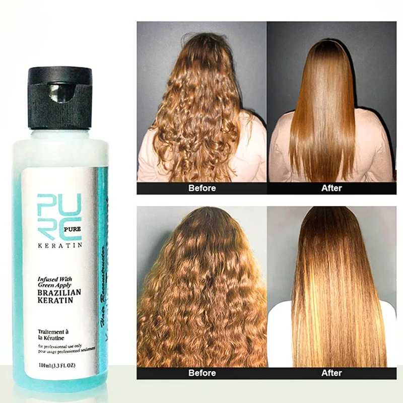 Apple Flavor Keratin Treatment Straightening Hair Repair Damage