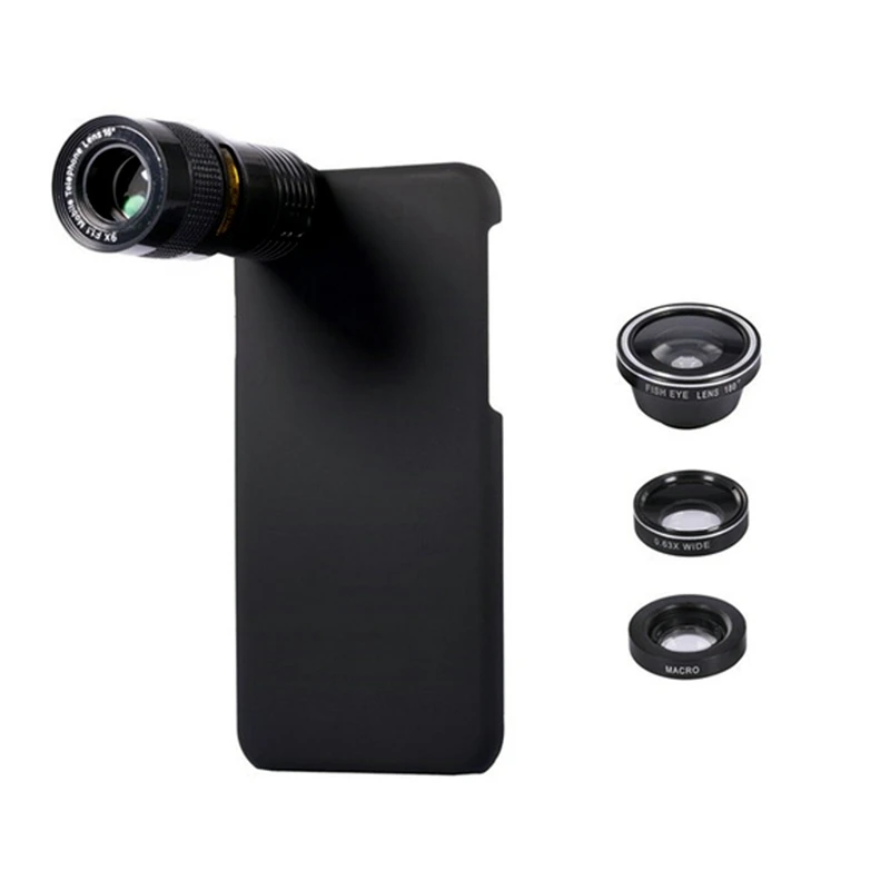 ZEALLION Portable 5 In 1 9X Telephoto Wide Angle Macro Fisheye Camera