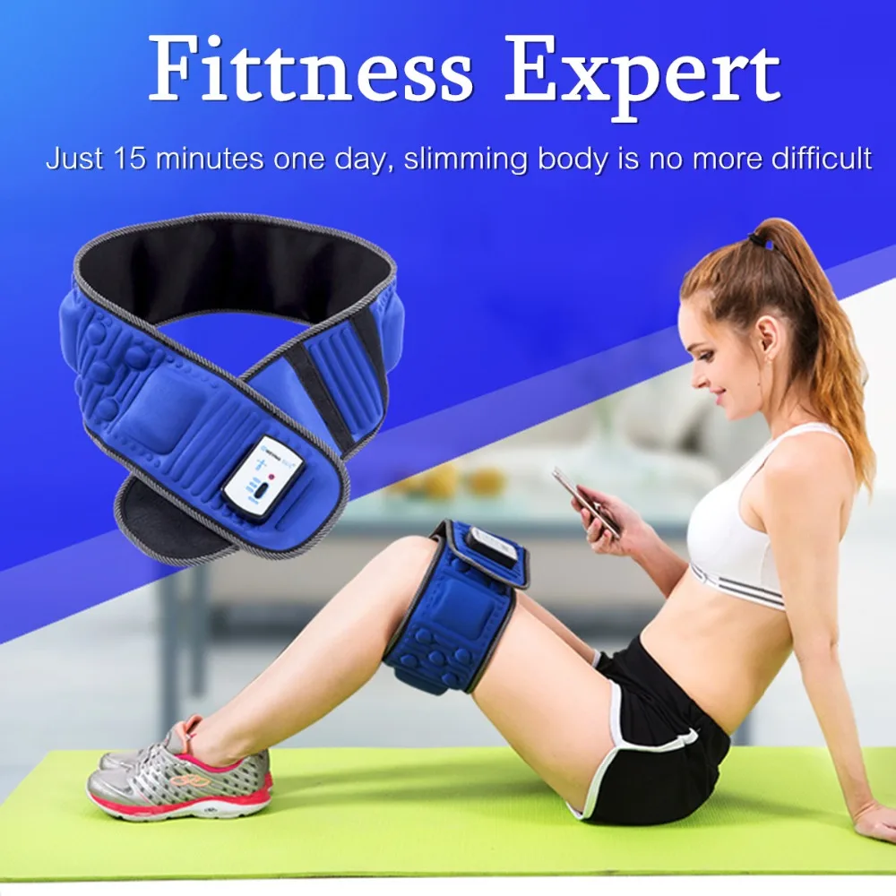 Slimming Body Shaper Massager Electric Fat Burner Machine Vibration Belt Tummy Fitness Lose Weight Anti Cellulite 33 Magnets 2018 new vibration fitness massager for keeping health fitness equipments slimming fitness