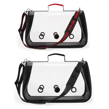 

Portable Foldable Bird Cage Two-way Ventilation PVC Transparent Breathable Carrier Bag Parrot Traveling Outdoor Birds Cages
