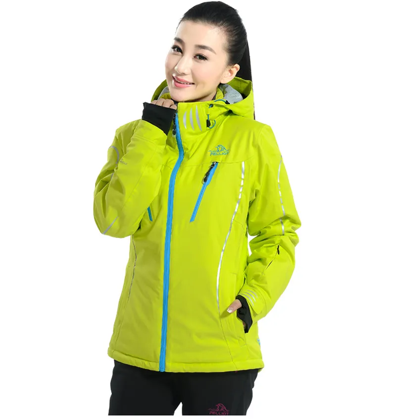 PELLIOT высокое качество женские лыжные водонепроницаемые супер теплые горные уличные лыжные женские лыжные куртки