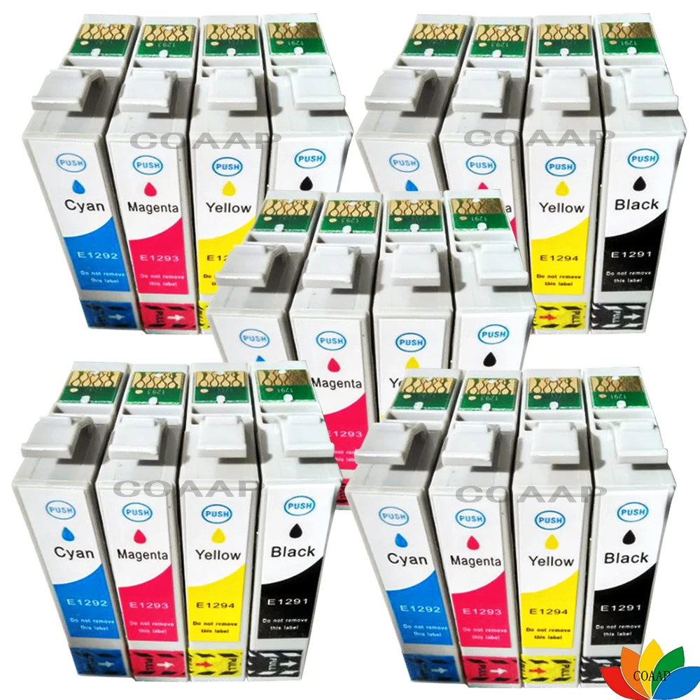 20pk Compatible 129 T1295 Inks for EPSON WorkForce WF 7015 7515 7525