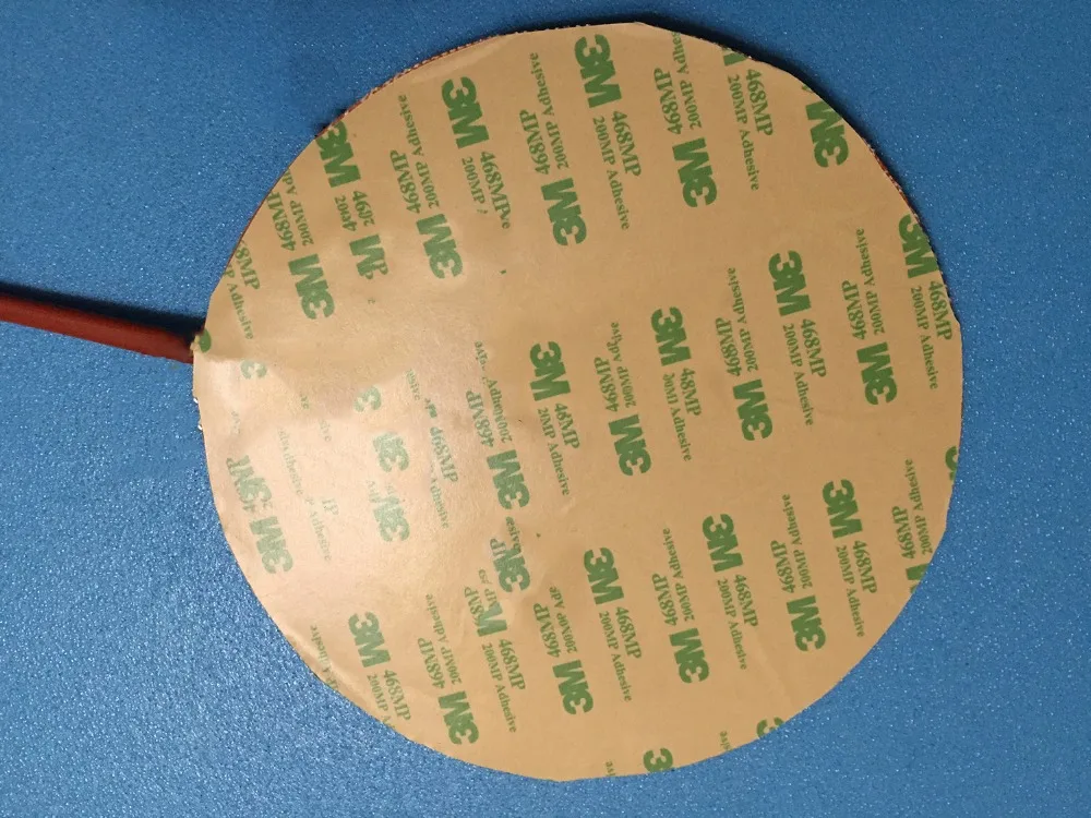 

rotondo Dia220 mm 220 v 400 w silicone riscaldatore letto per stampante 3d silicone heating pad heated bed film heat