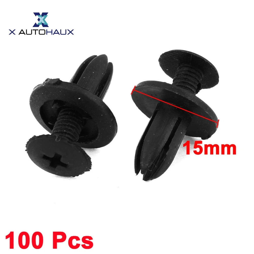 uxcell 10 Pcs 6mm Hole Universal Retainer Fastener Clip Auto Car Bumper Fender Plastic Rivets Push Pin Clips uxcell 10 Pcs 6mm Hole Universal Retainer Fastener Clip Auto Car Bumper Fender Plastic Rivets Push Pin Clips