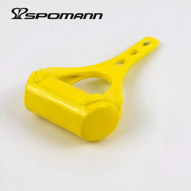 Yellow Полностью из углеродного волокна кронштейны для спидометров дорожный удлинитель велосипедного руля кронштейн секундомер стент подседельный велосипедный держатель компьютера запчасти - Цвет: Yellow
