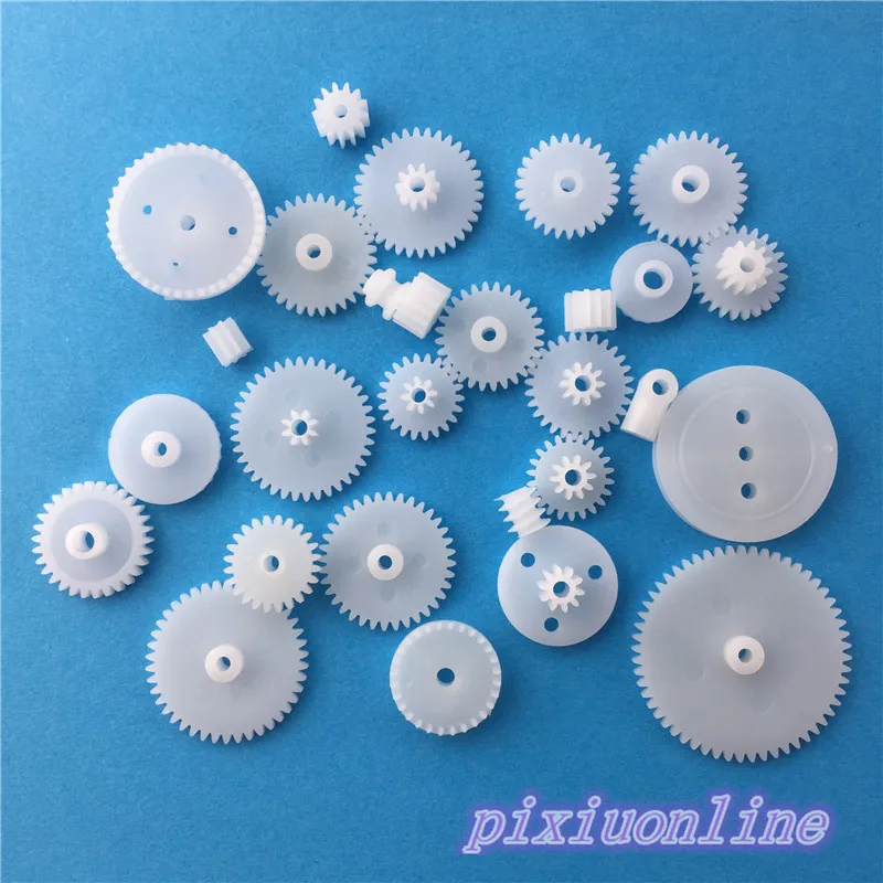 75pcs K014Y Plastic Gear Set DIY Rack Pulley Belt Worm Single Double Gears All The Module for DIY High Quality On Sale