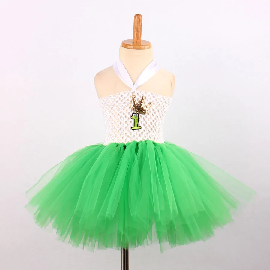 Crown Princess Baby 1st Birthday Tutu Dress Little Girl Baptism Clothes Infant Party Dresses for Holiday Photo Props (8)