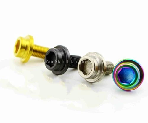 

Titanium TC4 Bicycle Hex Bolts M8*15mm M8 15 with Dust Cap High Quality 15.8g/pair for Bike Brompton Square Pass Bottom Bracket
