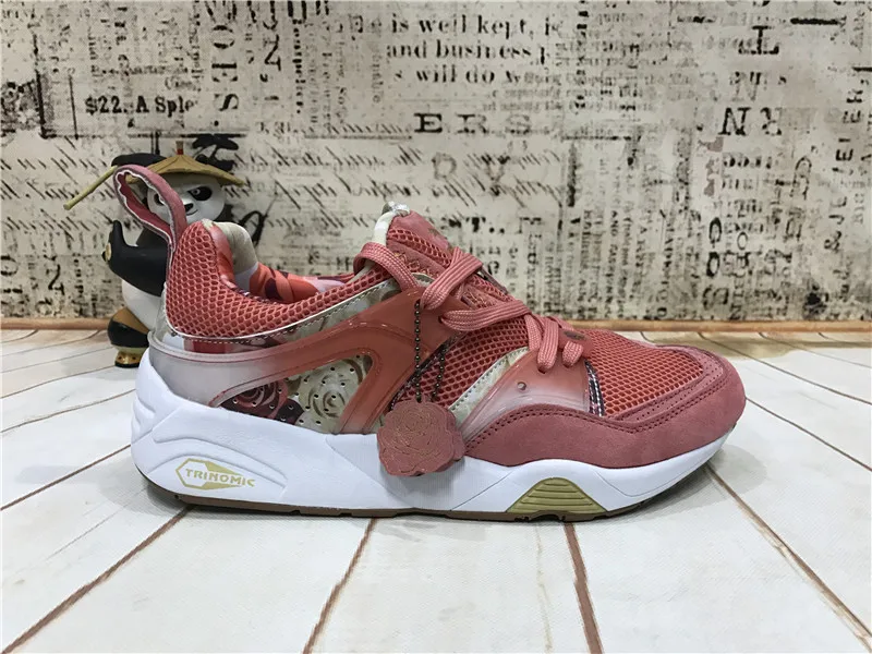 Puma BoG x Careaux Graphic PUMA Blaze of Glory NU Stamd Creepers Женская и мужская обувь дышащая бадминтон Sneak