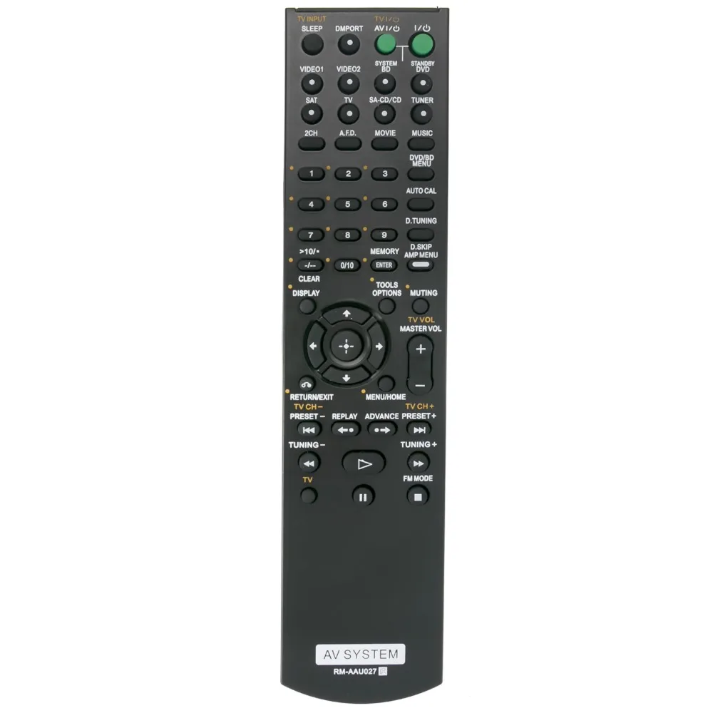 

New RM-AAU027 Replaced Remote Control fit for Sony Receiver STR-KM5000 STR-KM5500 TA-KMSW500