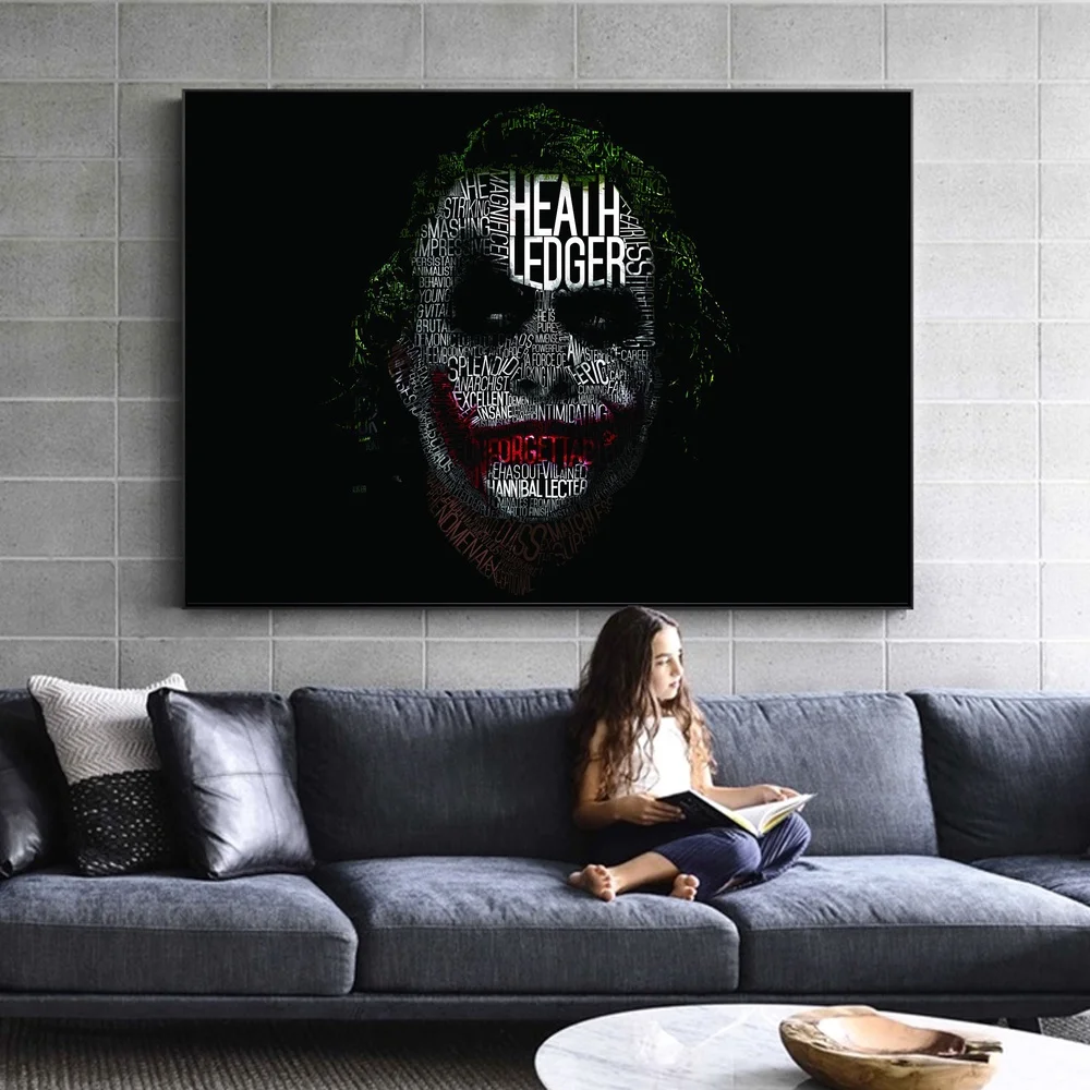 

Joker Batman Venom Iron Man Superheros Poster Wall Art Portrait Canvas Painting Pictures for Living Room Scandinavian Home Decor