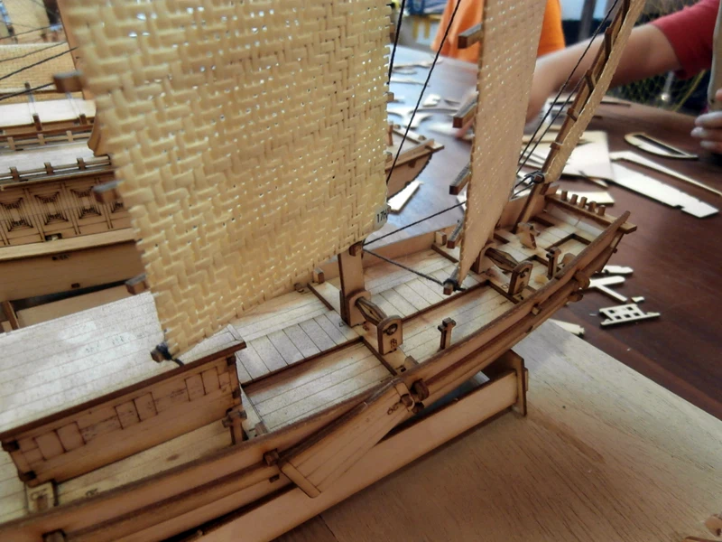 N Scale комплект модели корабля модель лодки деревянный Китай парусник большой мусорный корабль модель доска из павловнии наборы Z006