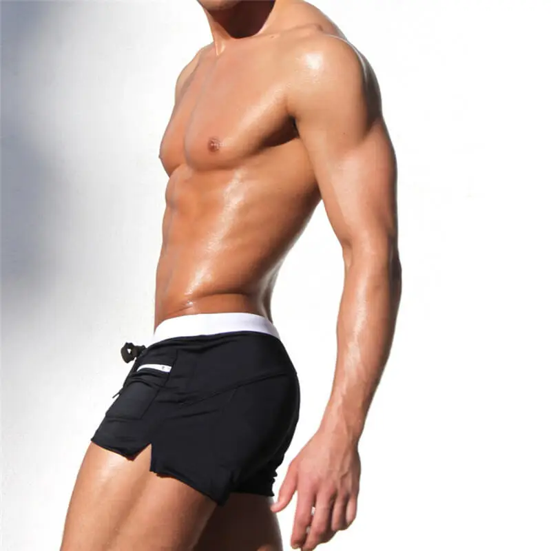 

Men Swimming Short Trunks Male Elestic Swimwear nylon Wave Quick Drying Swimsuit Low Rise Printing quick-dry Underwear Boxer