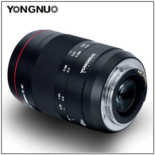 Макрообъектив YONGNUO YN60mm F2 MF для камеры 700D 70D 650D 750D 1200D 6D mark II 5D IV Canon DSLR | Электроника